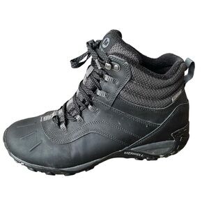 MERRELL Atmost Men’s Waterproof Winter Ankle Hiking Boots Black 10